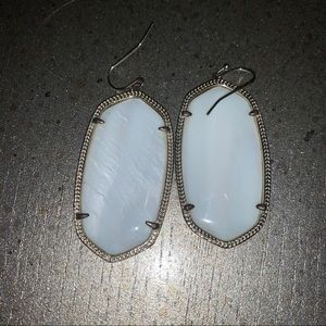 Kendra Scott white pearl Danielle earrings